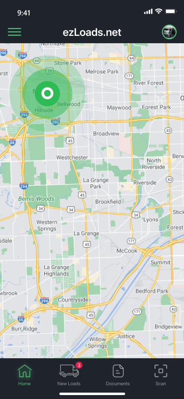 Driver app screen 13